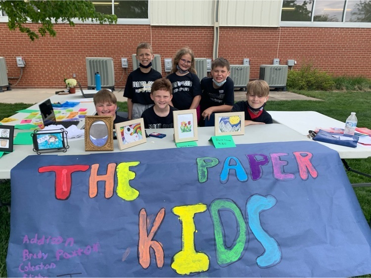 The Paper Kids sold framed artwork